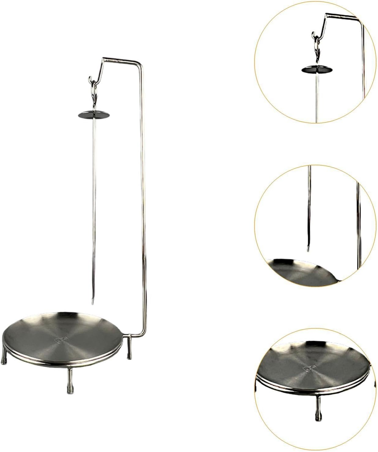 Generic Grill Vertical Stand Kebab Hanger with Drip Tray Skewer Holder image number 6