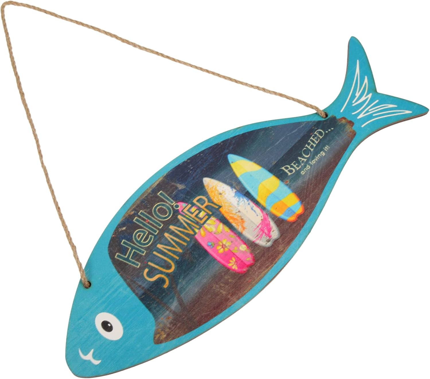 Wooden Fish Pendant Decorative Wall Ornament Nordic Fish Ornament for Household Wall Decor for Living Bedroom image number 4