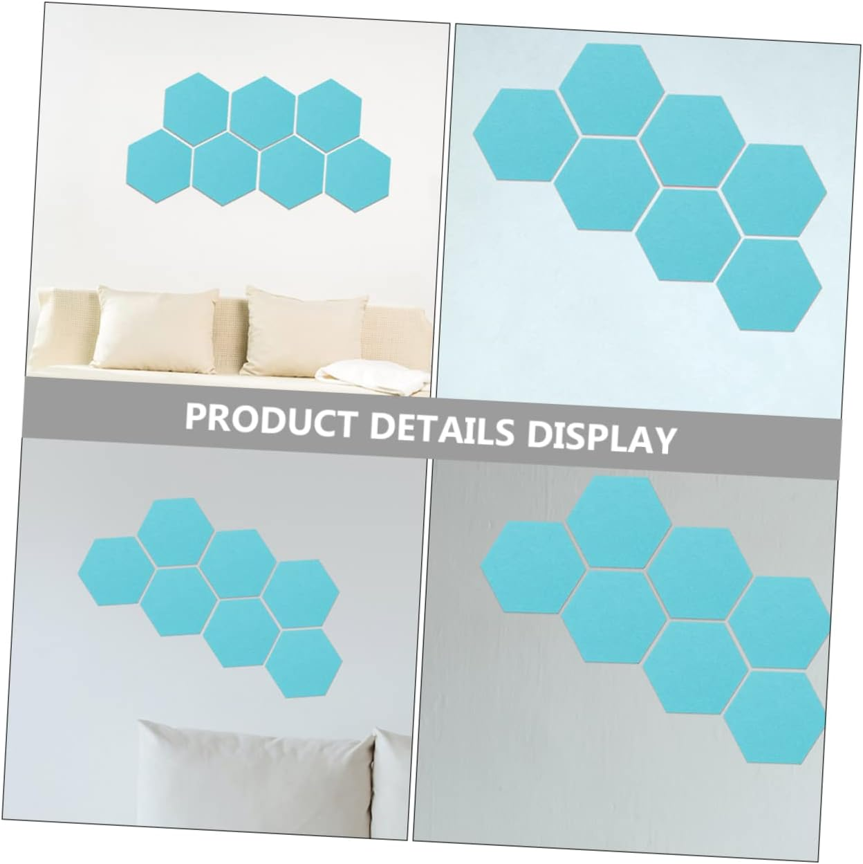 COHEALI 10Pcs Soundproofing Felt Decorative Panels Memo Board Wall Protectors Creative Bulletin Board for Office Classroom image number 6