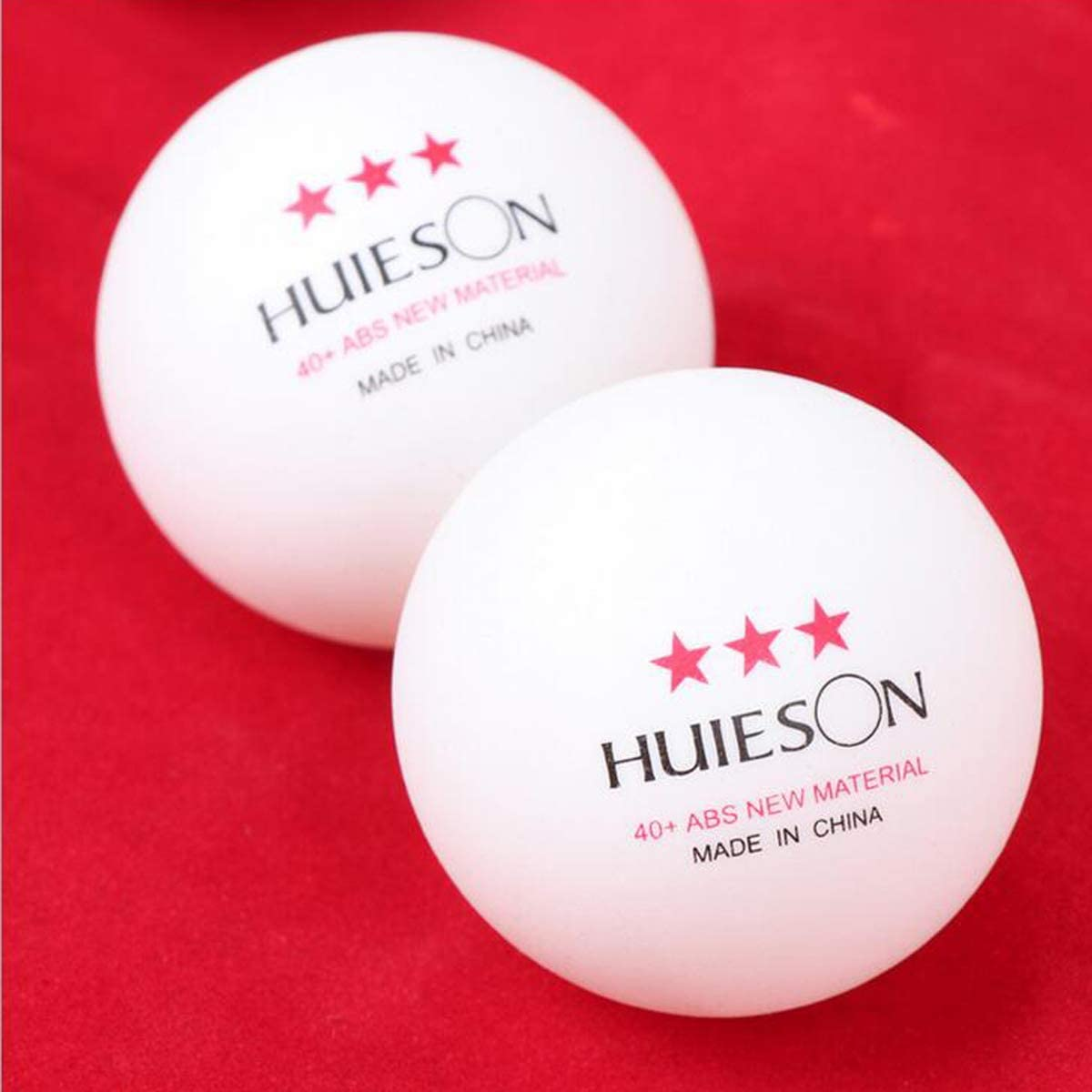 3-Star Table Tennis Balls 40+ Advanced ABS Plastic Premium Training Ping Pong Balls (25-Pack White) image number 2