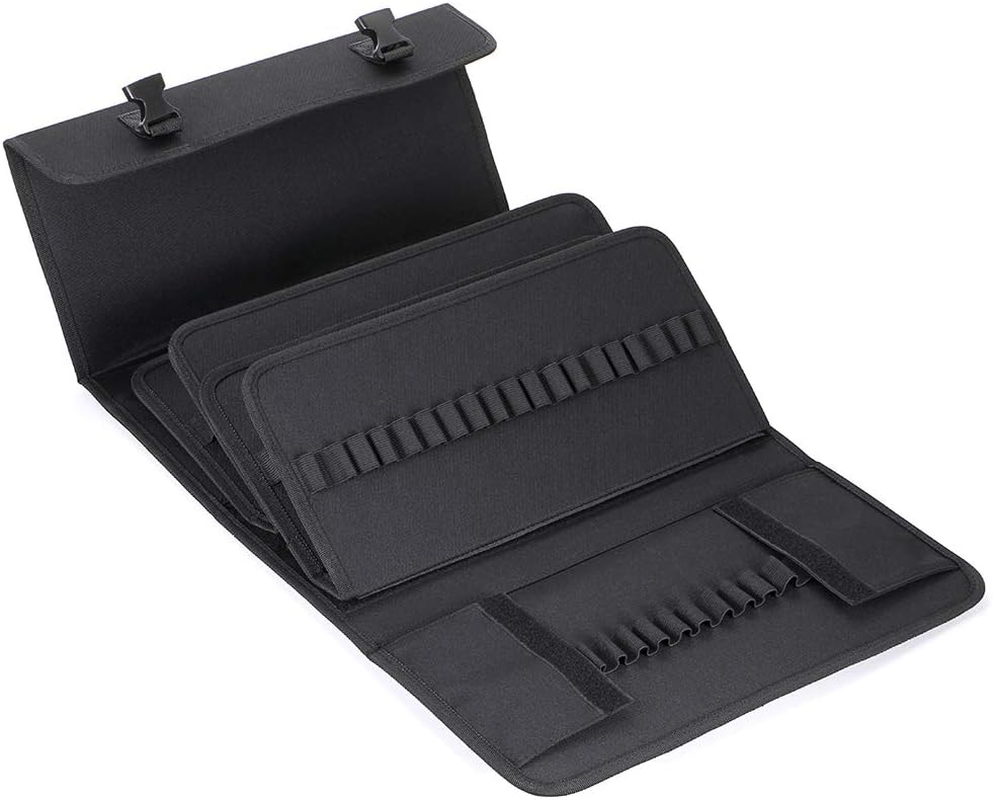 New 171 Slots Marker Case Lipstick Organizer-Canvas Markers Holder for for Primascolor Markers and Copic Sketch Markers Black image number 3
