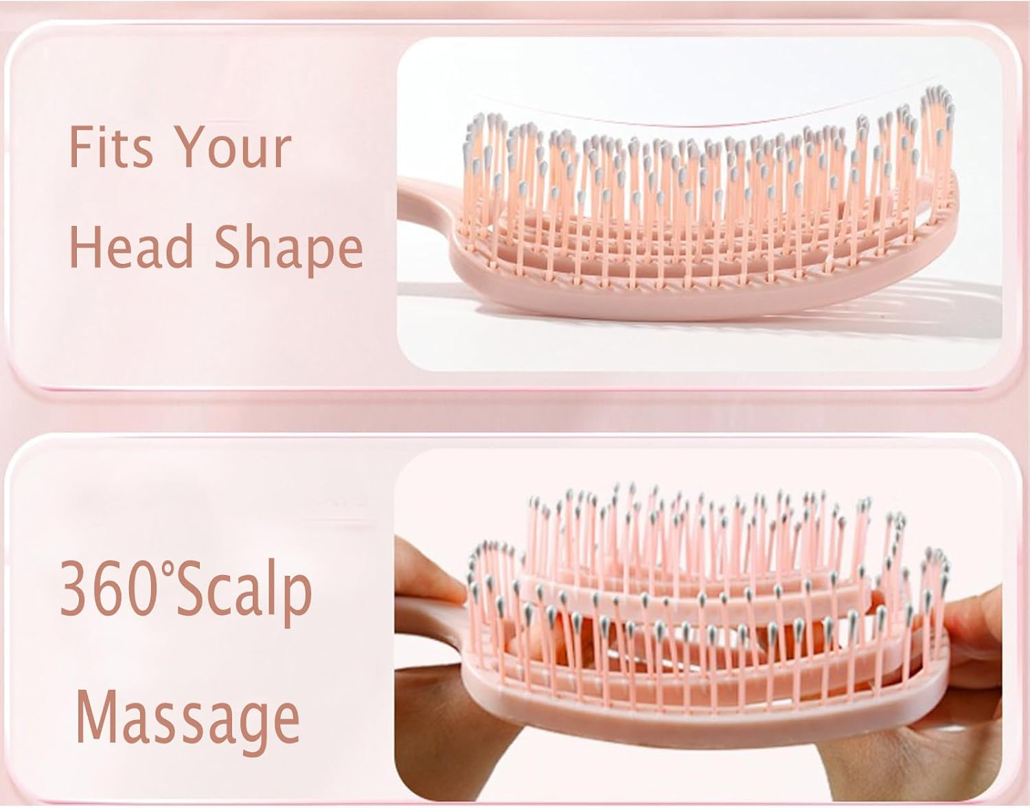 The Detangling Brush, Dry and Wet Hair Brush Detangler for All Hair Types, Great for Men, Women, Boys and Girls.