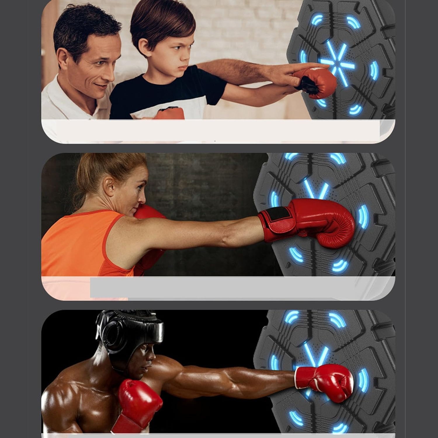 Smart Bluetooth Music Boxing Machine, Home Wall Mount Musical Boxing Machine, Electronic Smart Focus Training Boxing - for Amateur Home Workout Boxing Equipment image number 2