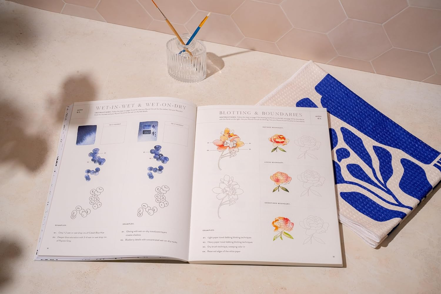 Watercolor Workbook: Caf&eacute; in Bloom: 25 Beginner-Friendly Projects on Premium Watercolor Paper image number 5