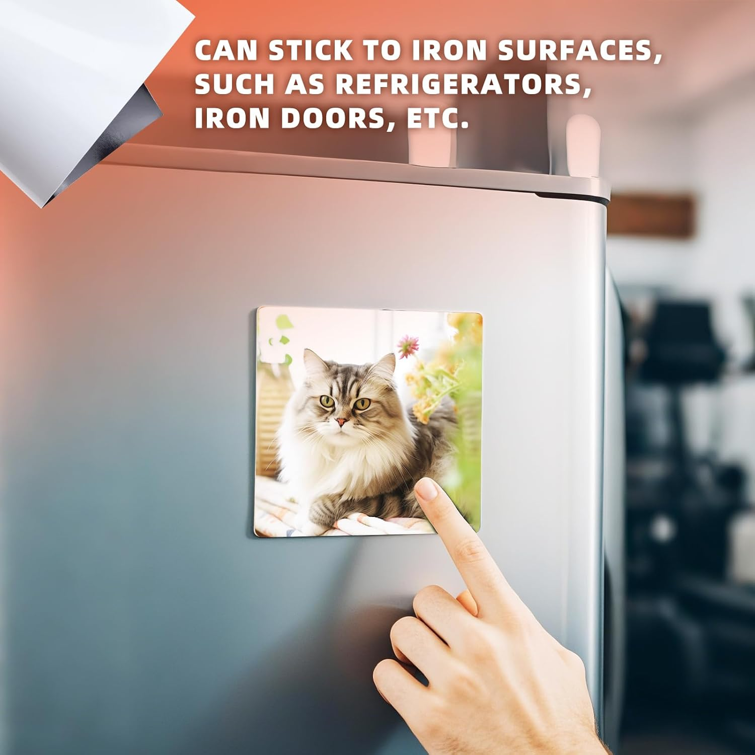 5 Pcs Printable Magnet Sheets, Thick Magnet Glossy Sheets A4 Flexible Magnetic Sheet Inkjet Printing Paper for Arts and Crafts image number 4