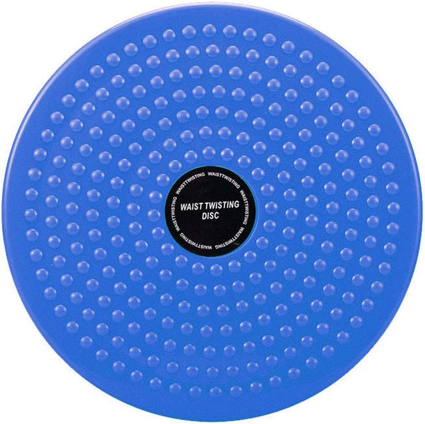 THBII Twisting Waist Disc, Body Shaping Twisting Boards Waist Aerobic Exercise Fitness Slim Machine Rotating Board Female Twister Exercise Sports Equipment (Big round Beads(Blue)) image number 4