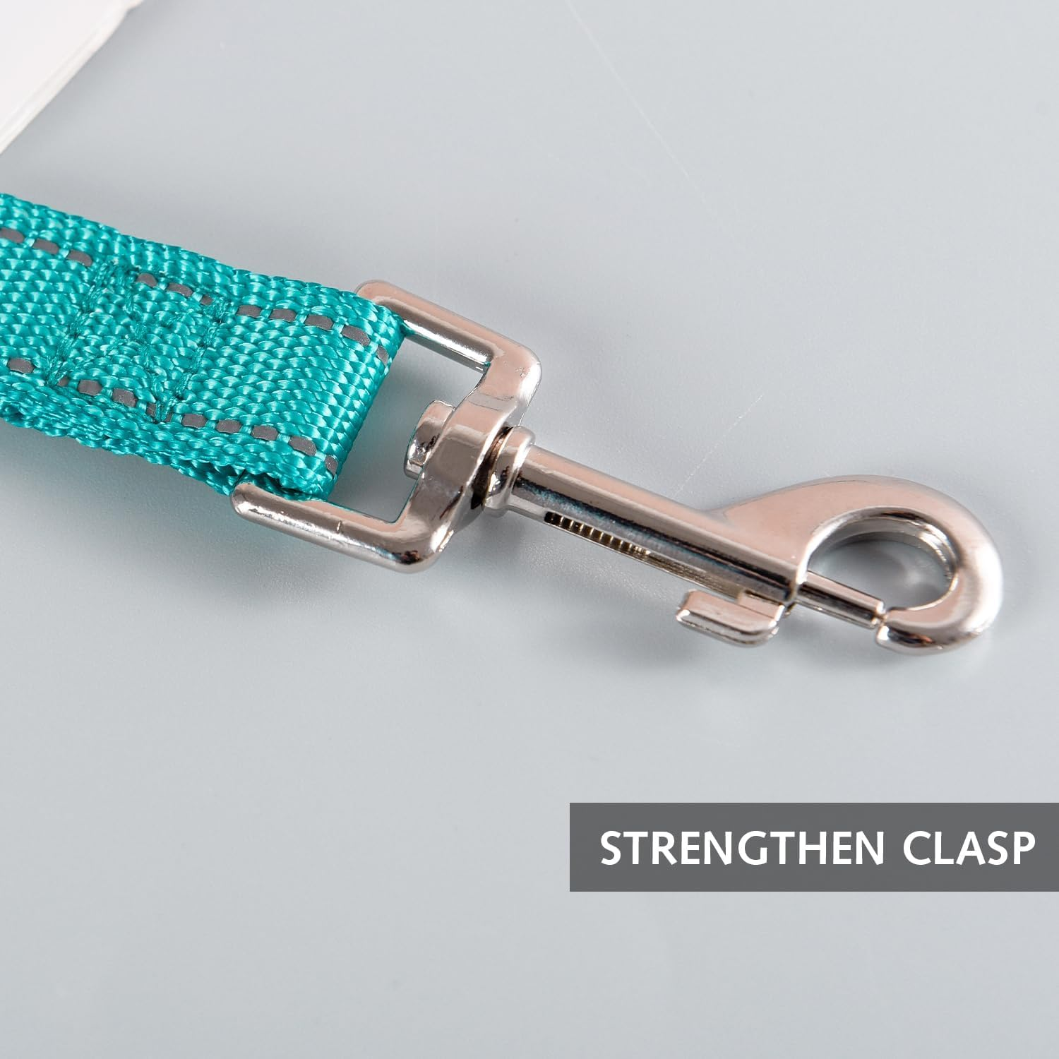 Padded Handle Dog Leash Double Sided Reflective Nylon Leash Training Leash for Small Medium Dogs