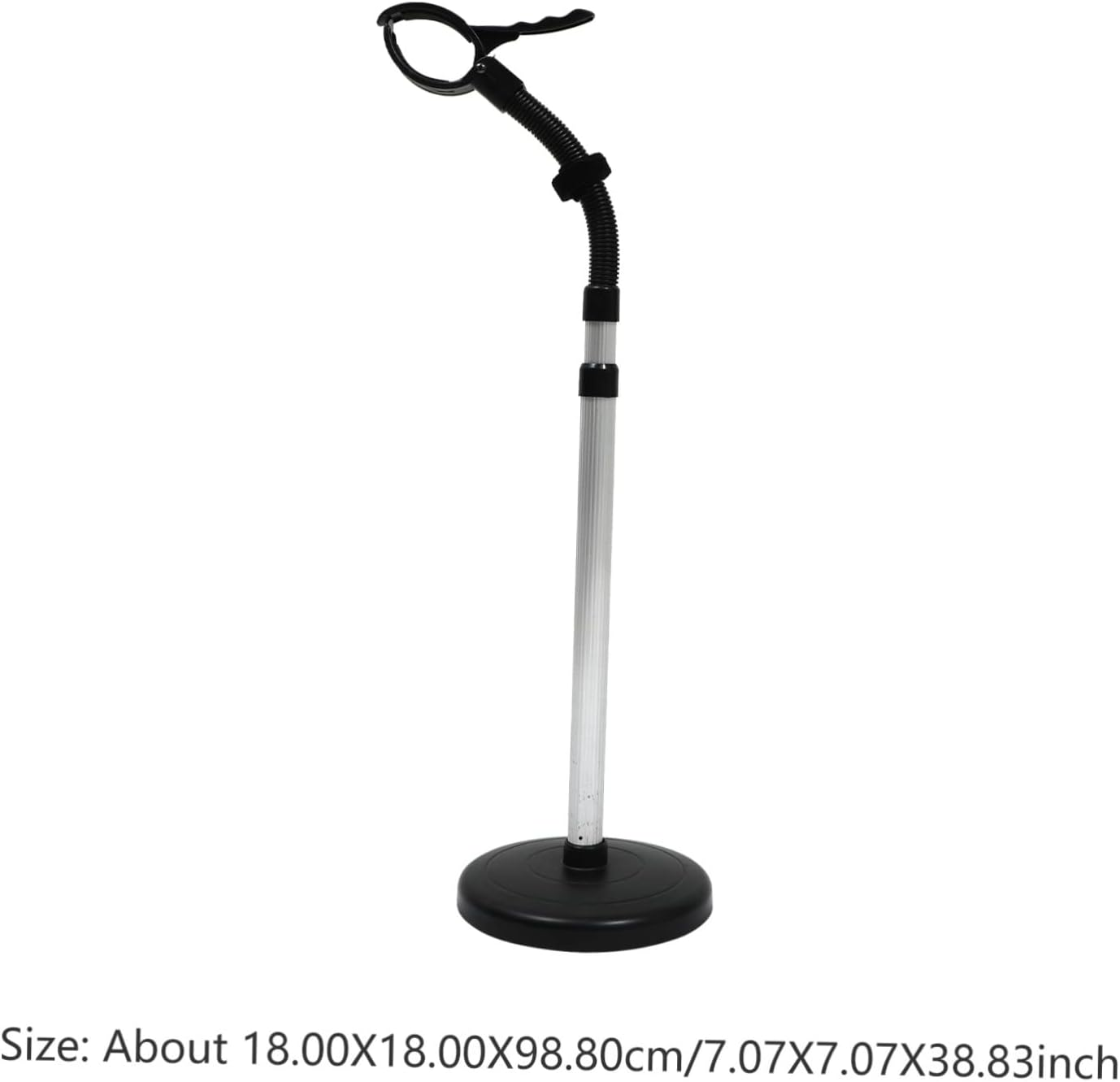 DECHOUS Adjustable Hair Dryer Stand Wall Mount Hair Dryer Bracket Rotating Holder Stand image number 5