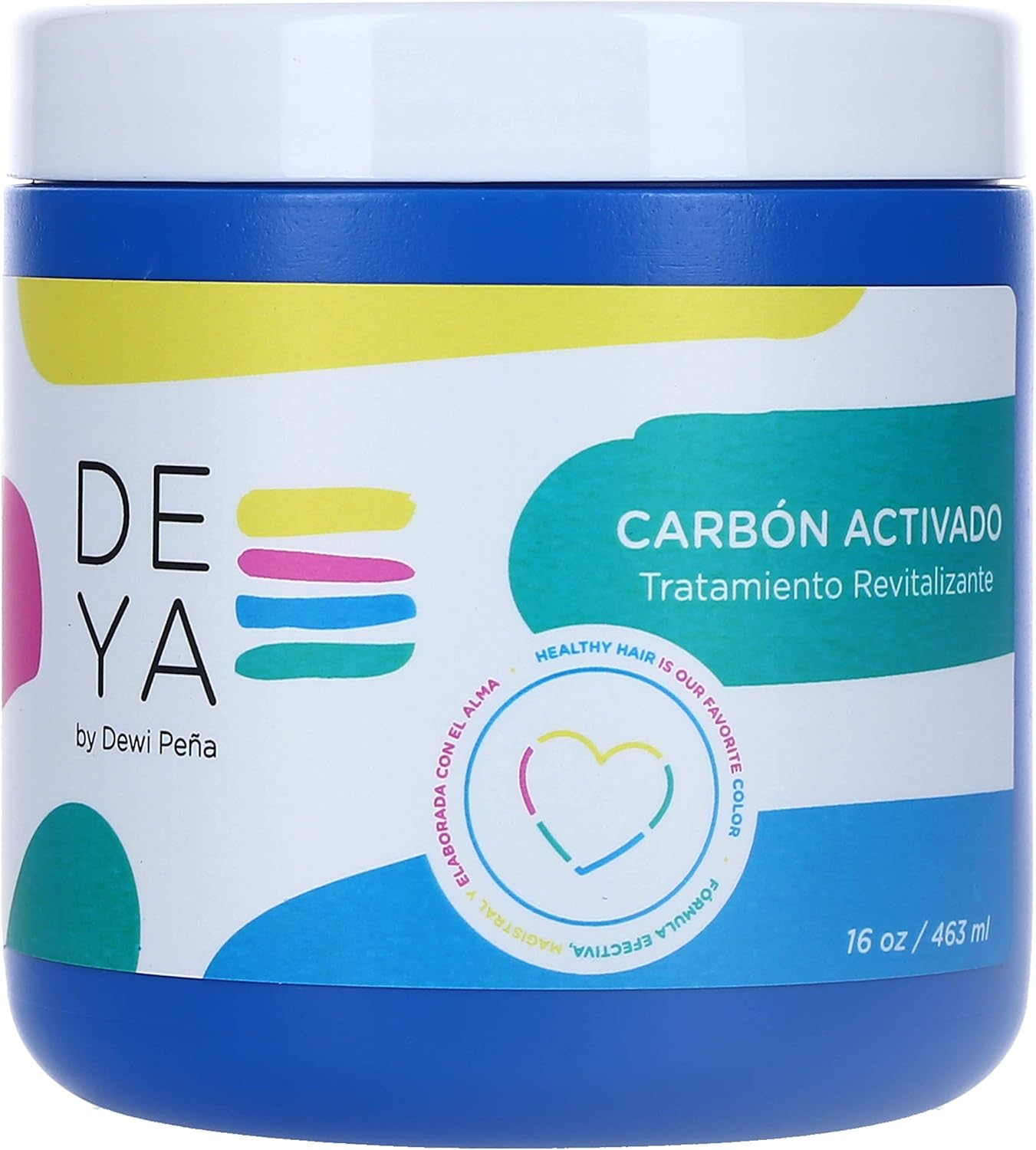 DEYA Carbon Activado- Activated Charcoal Mask for Deep Hydration and Repair Very Damaged Hair and Split Ends (16 OZ) image number 1