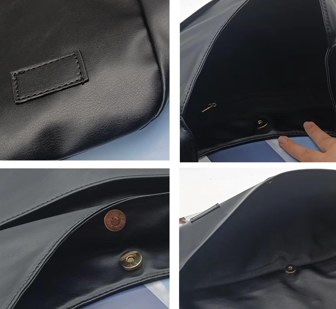 Shoulder Bag Purse Faux Large Brown Black Leather Tote Bag for Women Everyday Bag Hobo Bag Big Capacity Purse Weekender Bag