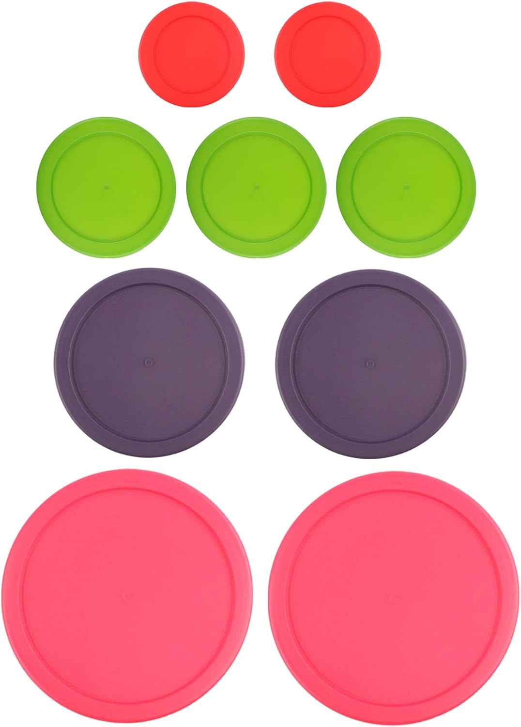 Polycarbonate Replacement Lids for Pyrex (2) 7202-PC 1 Cup Red (3) 7200-PC 2 Green 7201-PC 4 Purple 7402-PC 6/7 Fuchsia Round image number 4