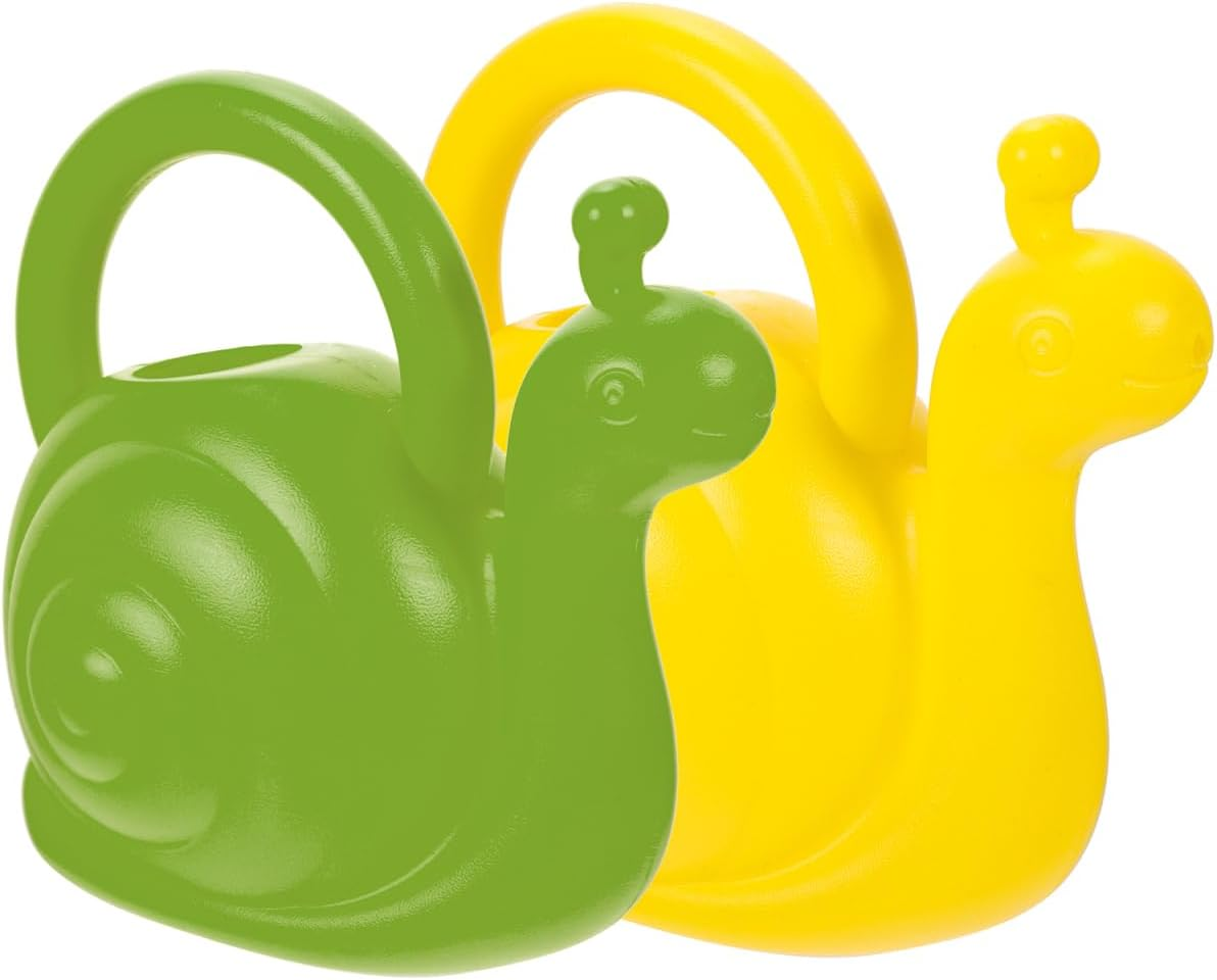 POPETPOP 2Pcs Snail Watering Can for Kids Indoor Watering Can Pot Plastic Cute Animal Watering Can Gardening Kettles for Flowers Plants Succulents Potted image number 2