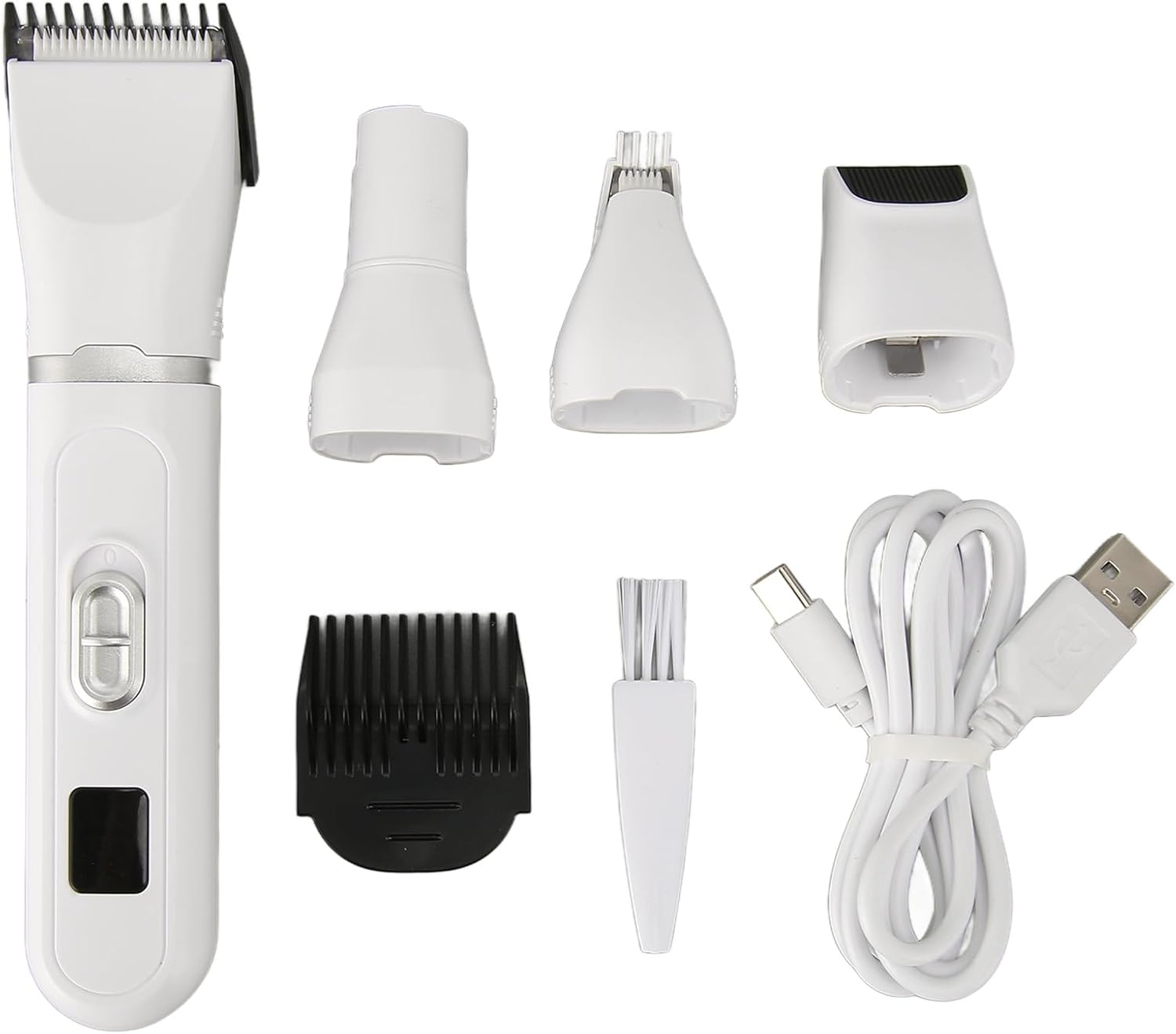 4 in 1 Dog Grooming Kit,Quiet Dog Paw Clipper,Cordless Small Dog Grooming Clipper,Electric Hair Trimmer for Small Dogs Grooming image number 2