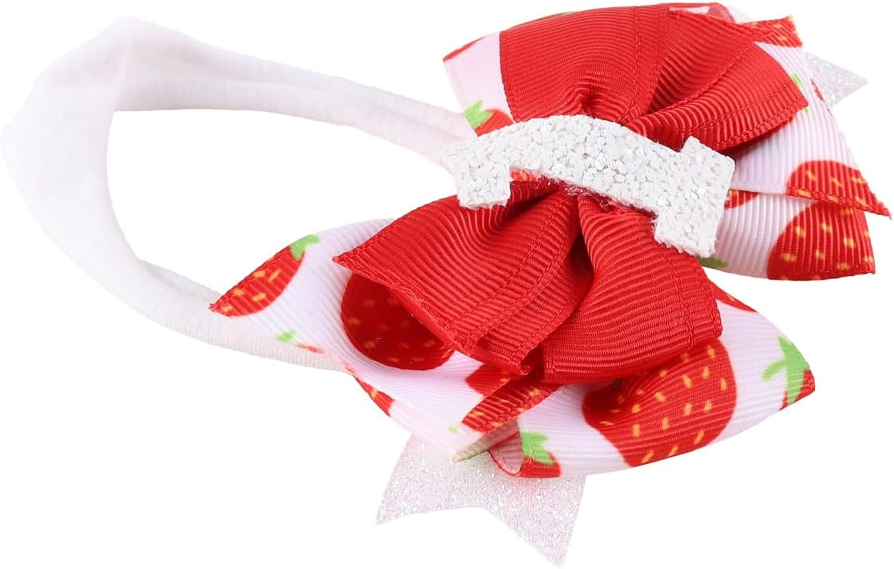 Enwye Birthday Hair Bows Strawberry Style Hair Clip for Party Decoration image number 6