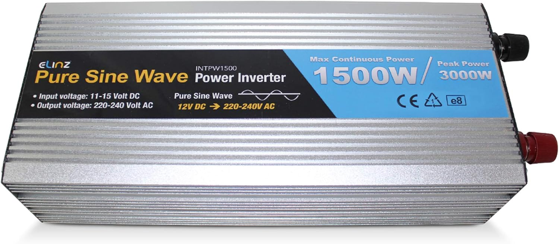 1500W/3000W Inverter 12V to 240V Pure Sine Wave Power Elinz Low High Voltage Input Short Circuit Output Overload Protection AUS Plug Car Caravan Ute SUV Truck Trailer Bus Camper 2Yr Warranty image number 1