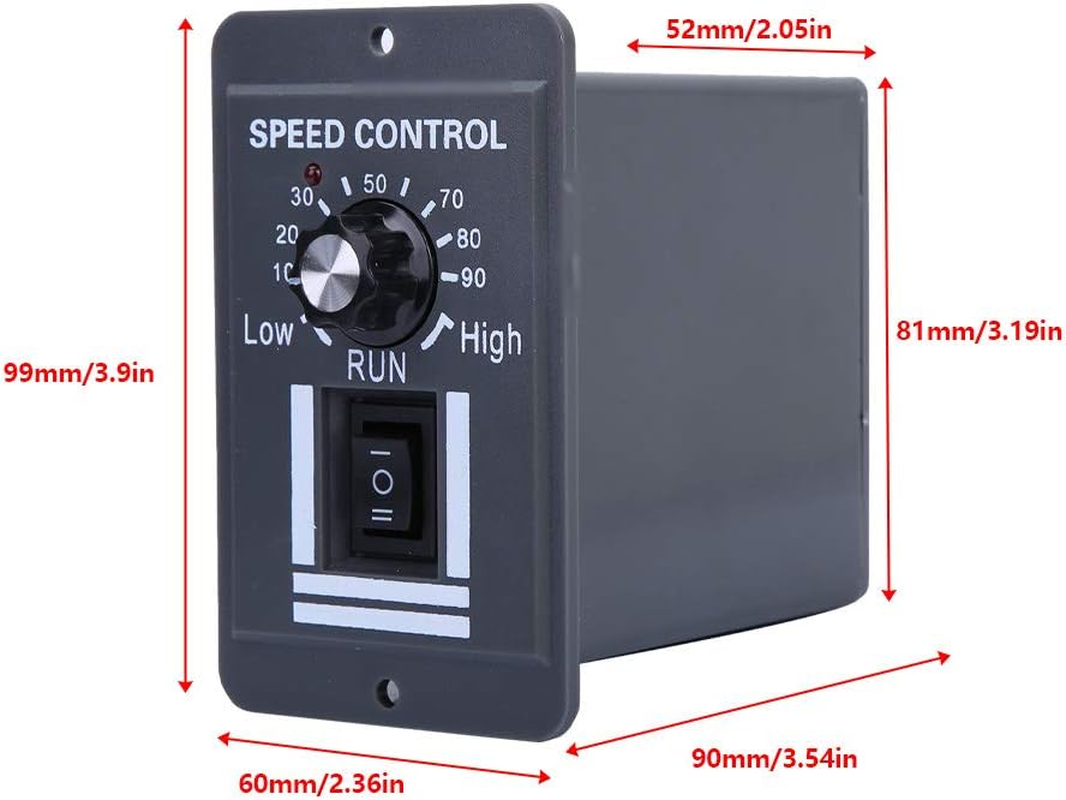 SOULONG Brush Motor Speed ​​Controller DC 12-60V 40A PWM Electric Motor Speed ​​Controller Forward/Reverse DC CW CCW Reversible Switch image number 2
