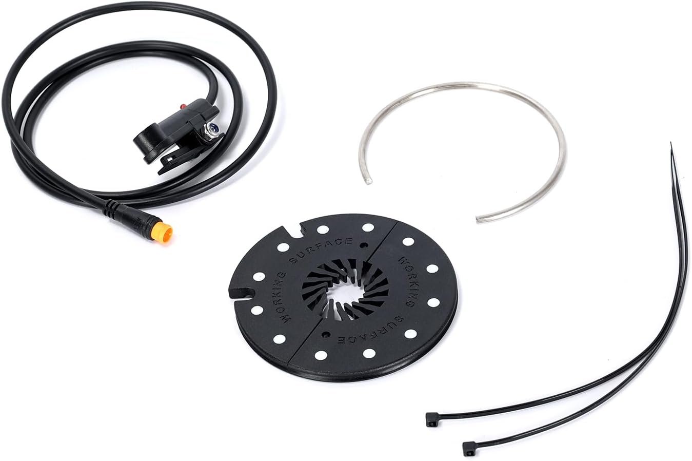 Ruimou 1Set KT-D12L 3Pin E-Bike PAS Magnetic Point Waterproof Pedal Assist Sensor (Waterproof Connector) Cable Length 85Cm for 12V to 48V Electric Mountain Bikes image number 6