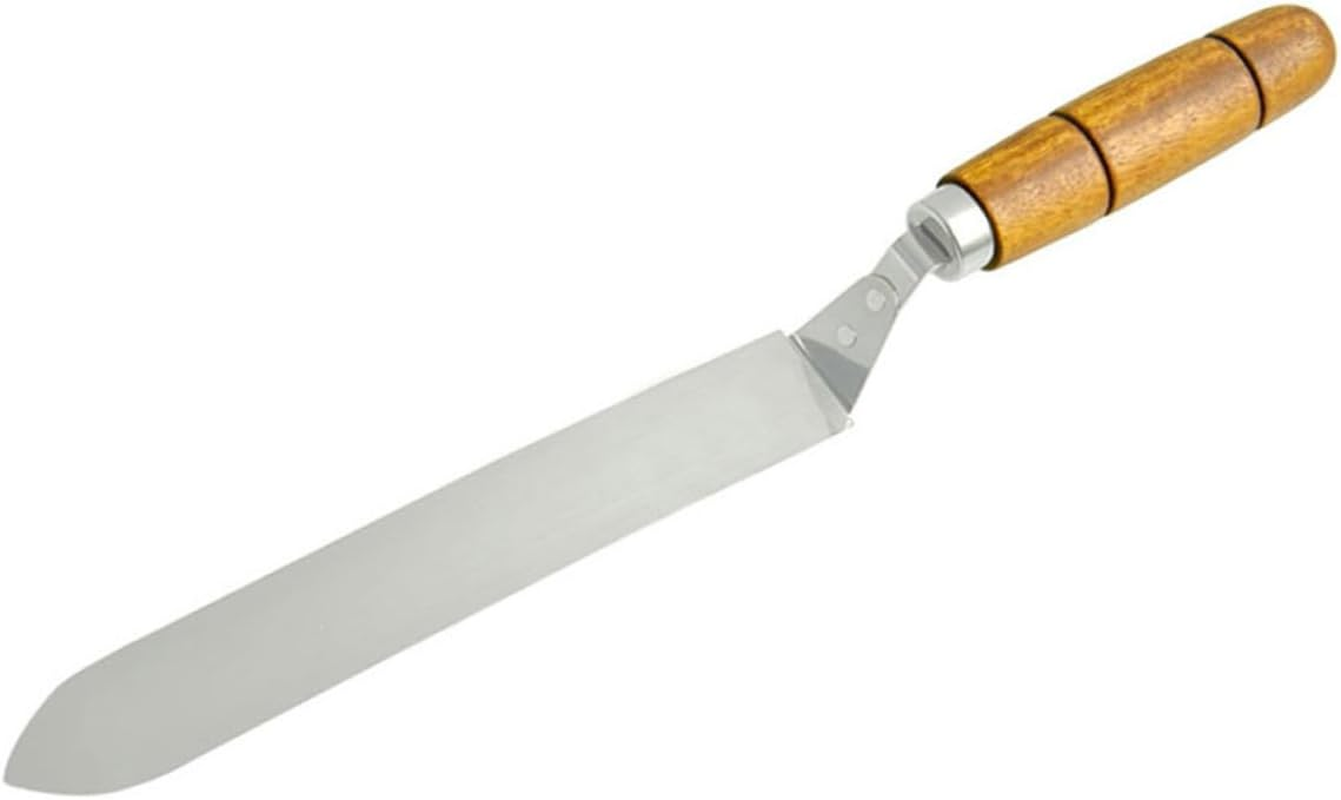 Toddmomy Stainless Steel Uncapping Knife Honey Extractor Tool with Wooden Handle Efficient Z Type Honey Scraper for Beekeeping Small Easy Operation Practical Equipment for Random Color image number 3