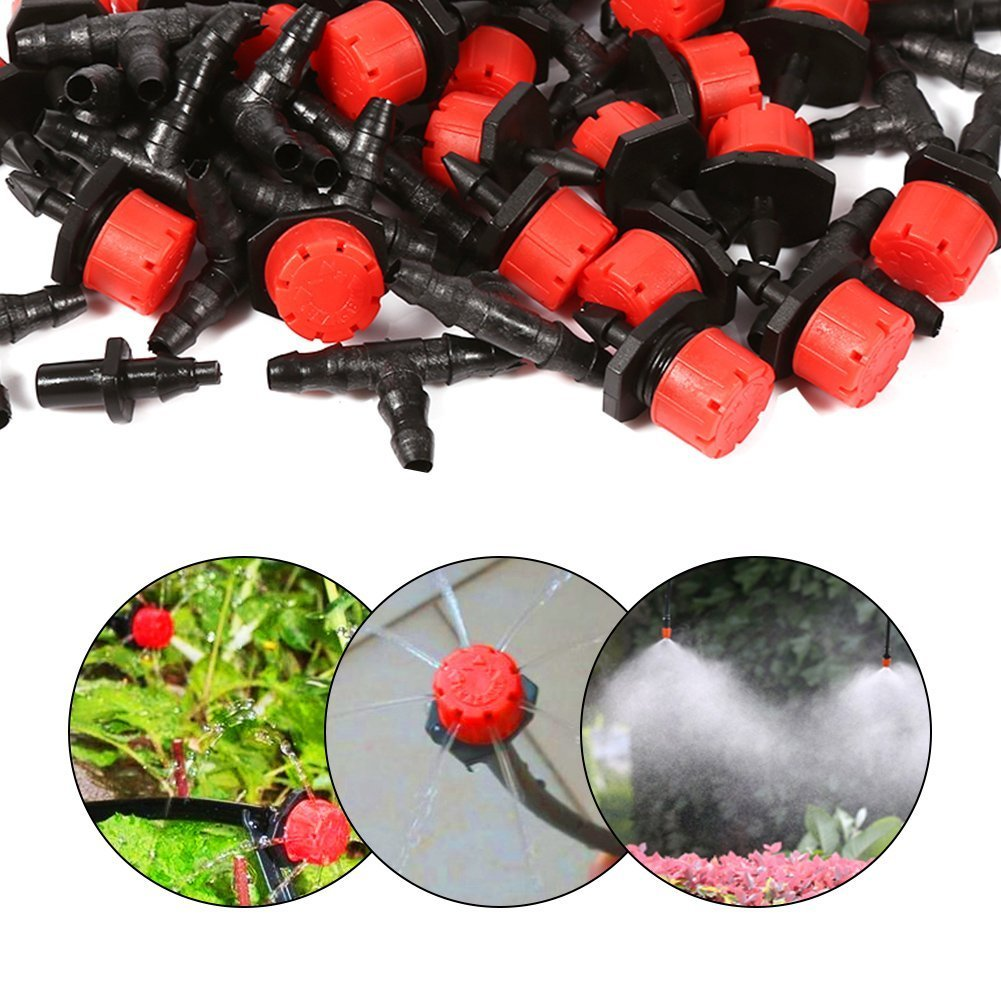 Micro Drip Irrigation System with Hose Timer Dripper Sprinkler Plant Watering Irrigation Pipe Irrigation Spray for Flower Lawn Patio Garden Greenhouse Plants image number 6