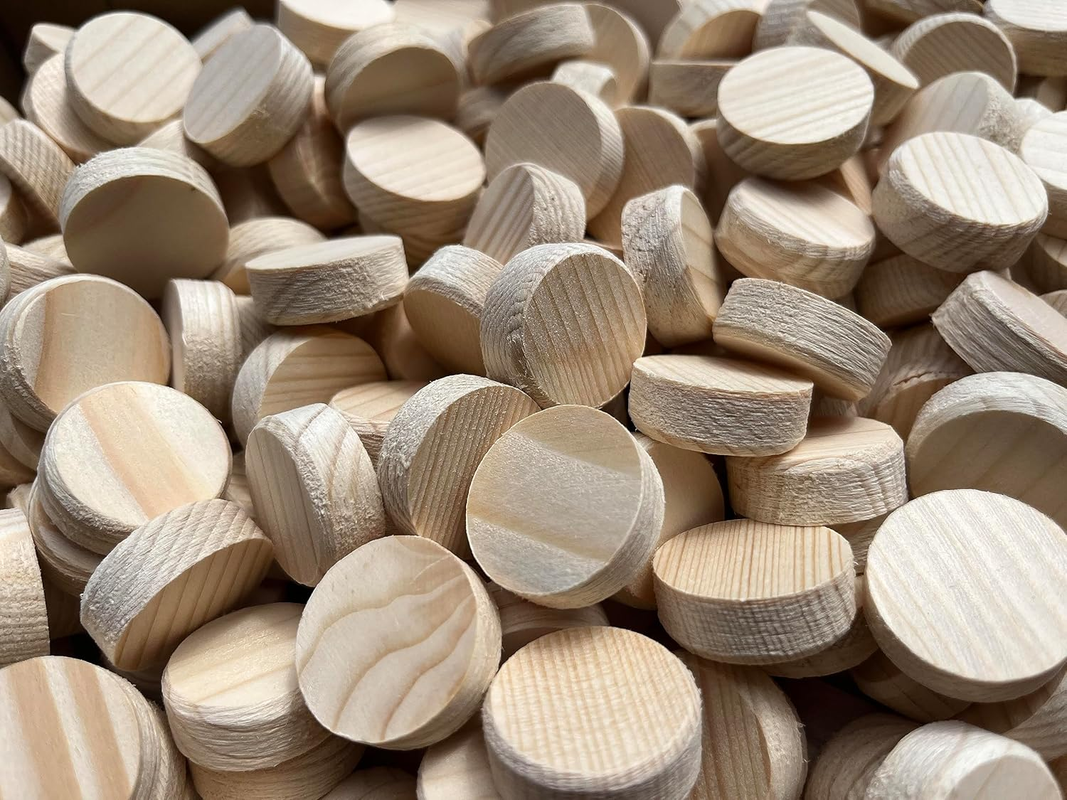 Tolux Wooden Plugs 25 Mm, Wood Screw Cover, Wooden Caps for Sealing Knot, Drill Holes and Wood Defects. Size 25 X 9 Mm, 25 Pcs image number 1