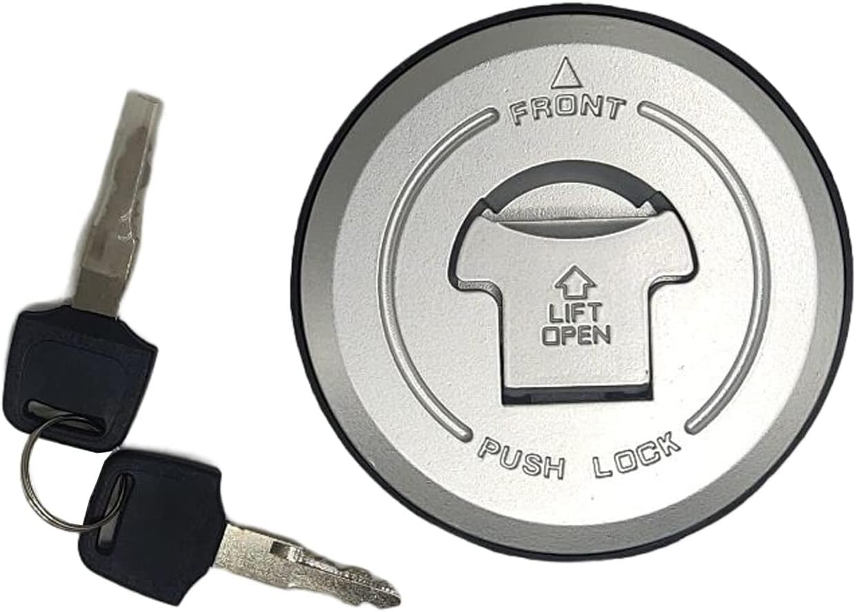 XDF Fuel Gas Tank Cap Cover Lock Key Compatible for Honda CB250 CB300F CB500F CB500X CB600 CBR125R CBR125RS CBR125RW CBR250R CBR300R CBR500R CBF125 VTX1800 VTR250 XLV650 XL650