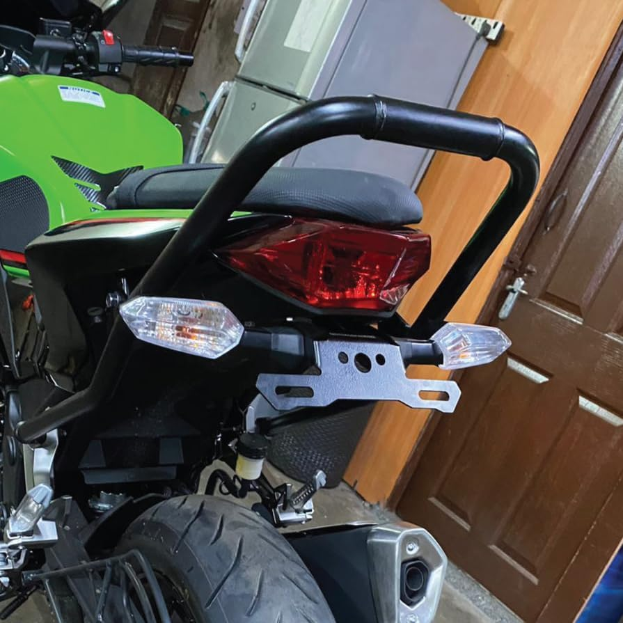 Motoaggrandize Tail Tidy Fender Eliminator for Kawasaki Ninja 300 Matte Black image number 4