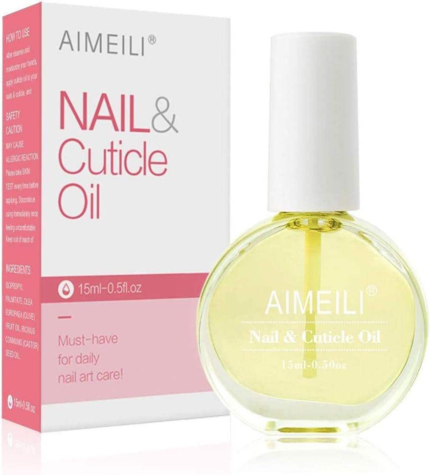 AIMEILI Nail Cuticle Oil 15 Ml, Nail Care Oil for Fingernails Care for Nails and Cuticles Skin Nail Oil Cuticle Oil image number 1
