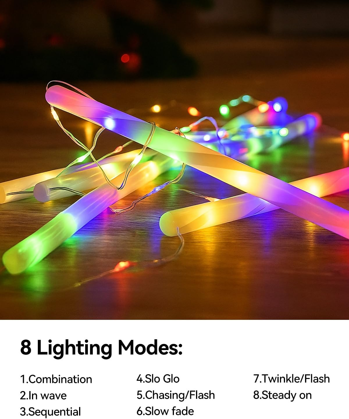 Theapro LED Christmas Ladder Lights 5.7FT/1.75 M Climbing Santa Claus Decorative Lights Battery Operated with 8 Mode Waterproof Fairy String Lights for Xmas Tree Outdoor Indoor (Multi-Color) image number 2