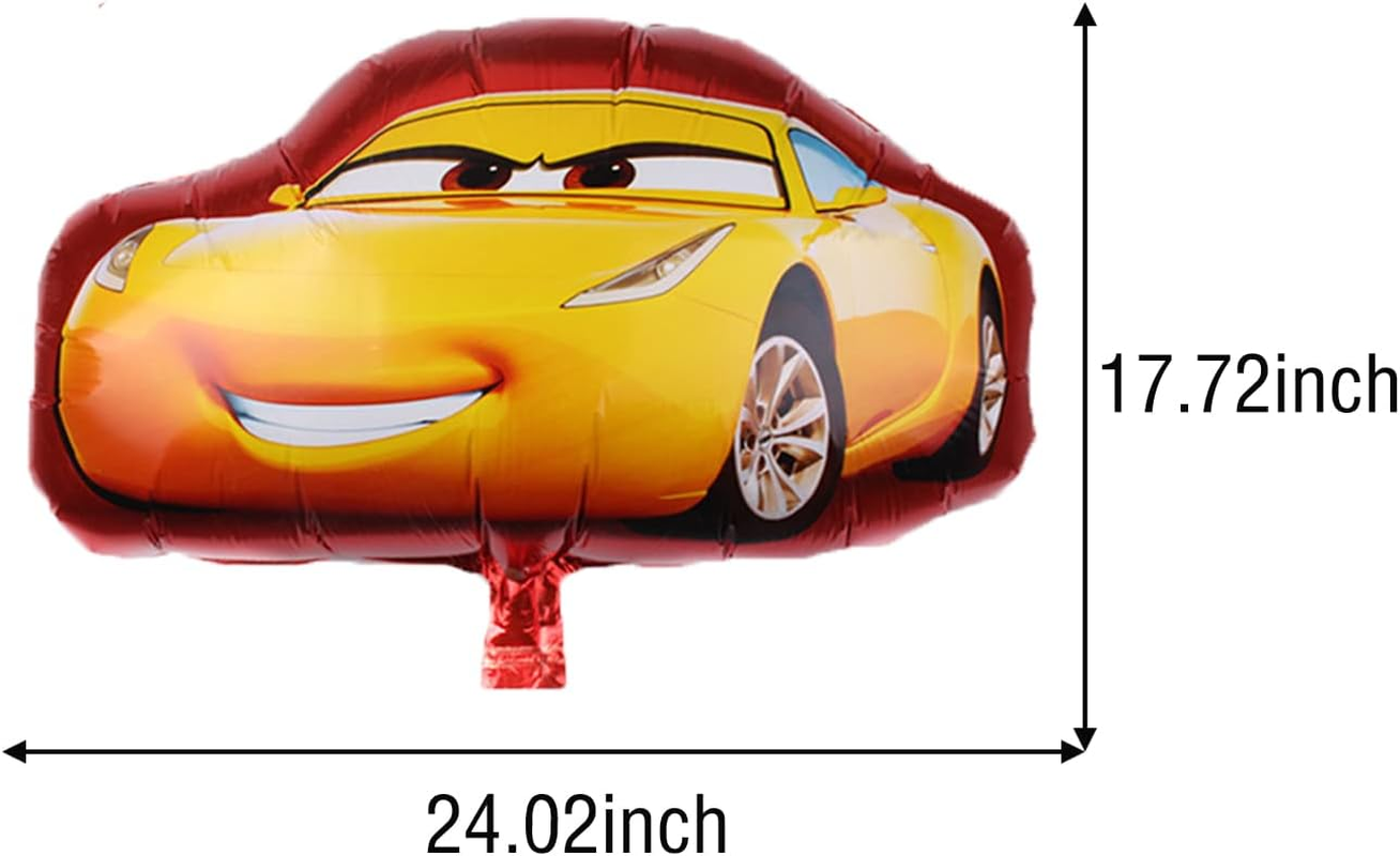 Cars Lightning Mcqueen 3Rd Birthday Decorations 7PCS Foil Balloons for Boys Baby Shower Racing Car Theme Party (5Th Birthday) image number 2