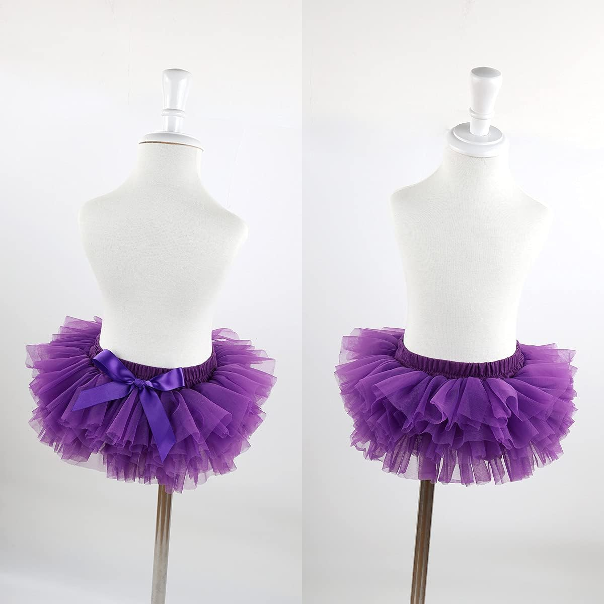HOOLCHEAN Baby Infant Girls Fluffy Soft Tutu Skirt (Skort) and Headband Suit image number 4