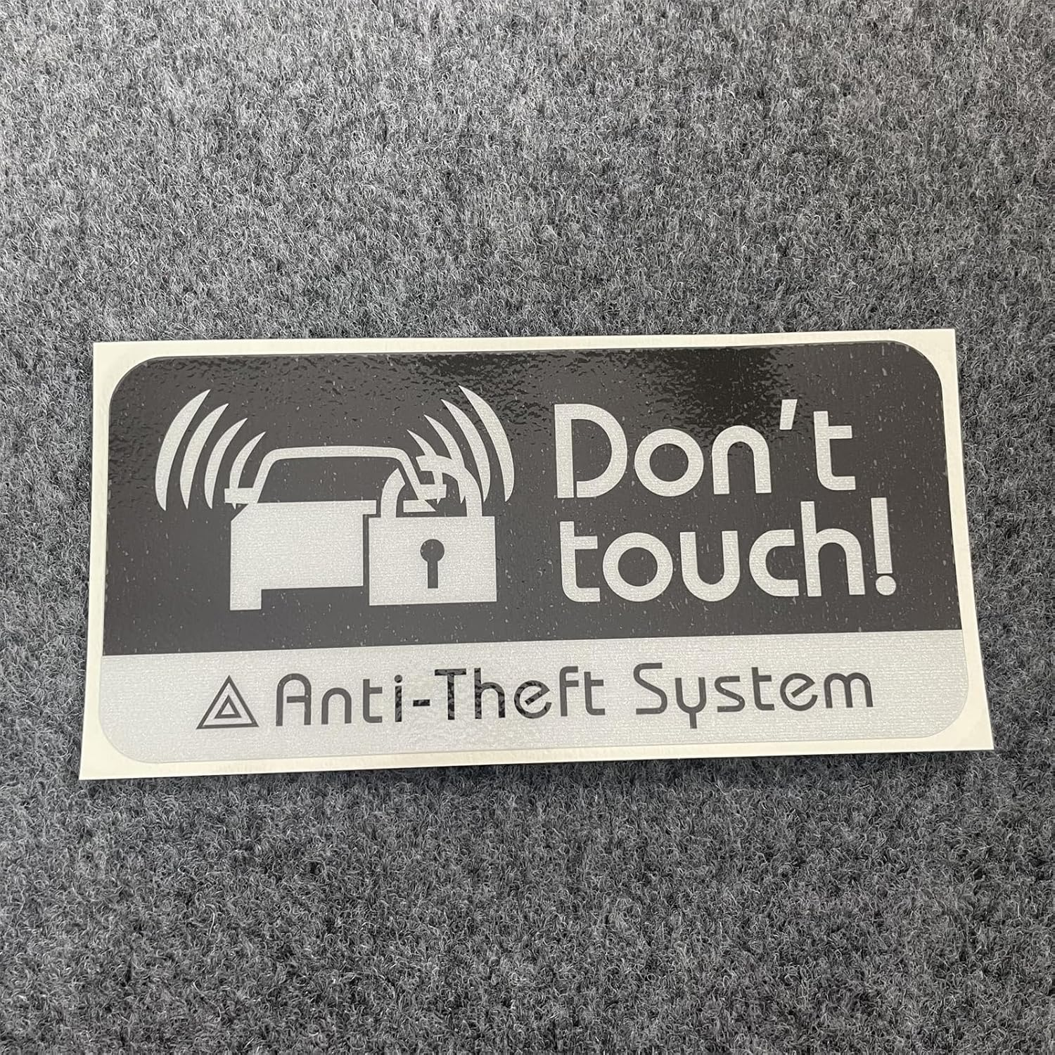 Horayten 2X Car Styling Vinyl Tape Warning DO NOT Touch Anti-Theft System Auto Window Sticker Decal 3M 70X33Mm