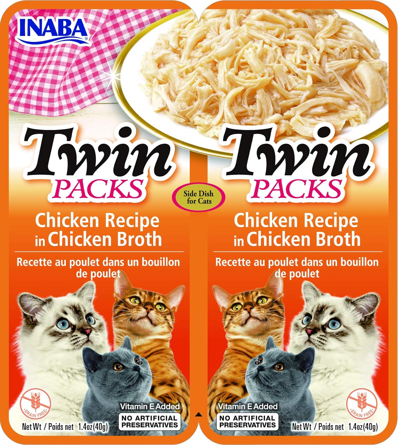 Inaba Cat Twin Packs Chicken in Chicken Broth Cat Treat, 80 G (Pack of 6) image number 3