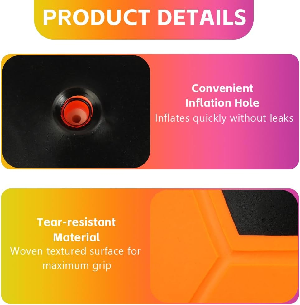 OSDUE Bouncy Kickball, PVC Children'S Play Ball, Multicoloured Rainbow Ball Children, Rainbow PVC Soft Ball for Children, Football Softball, Children'S Ball for Indoor and Outdoor Use (8.6 Inches) image number 1