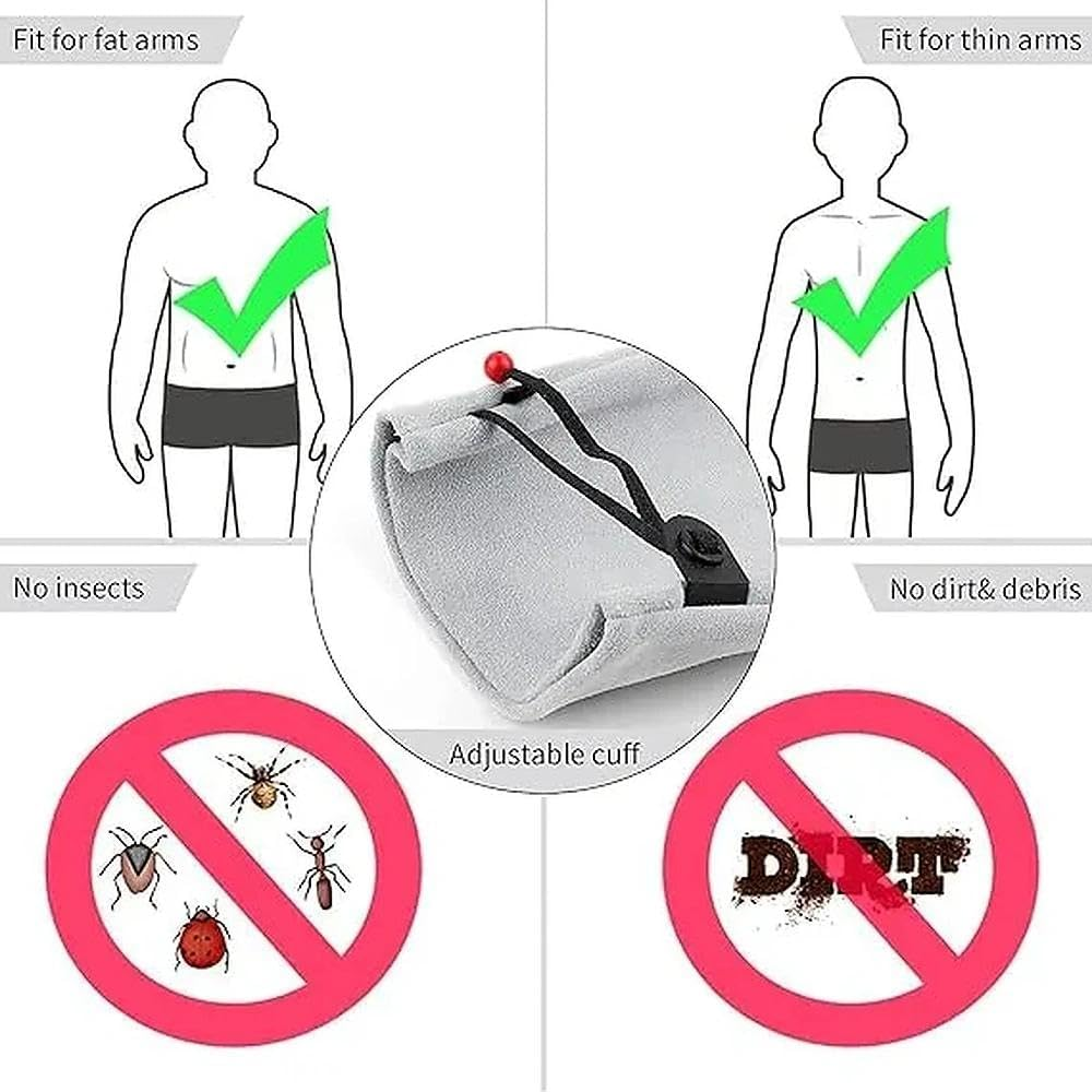 Leather Gardening Gloves for Women and Men Long Thorn Proof Garden Work Gloves Breathable Goatskin Protective Gauntlet Durable Yard Pruning Gloves by Ruibex （L） image number 4