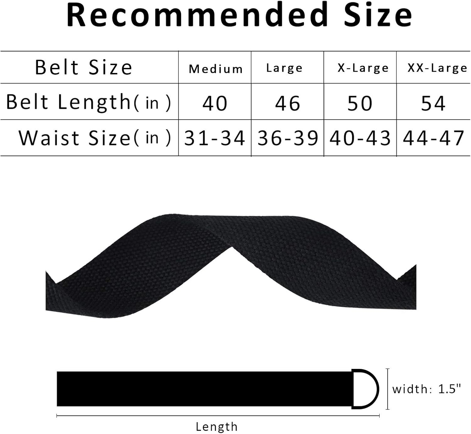 ALPHYLY Canvas Belts for Mens Web Military Belt，Unisex Double D-Ring Belt image number 1