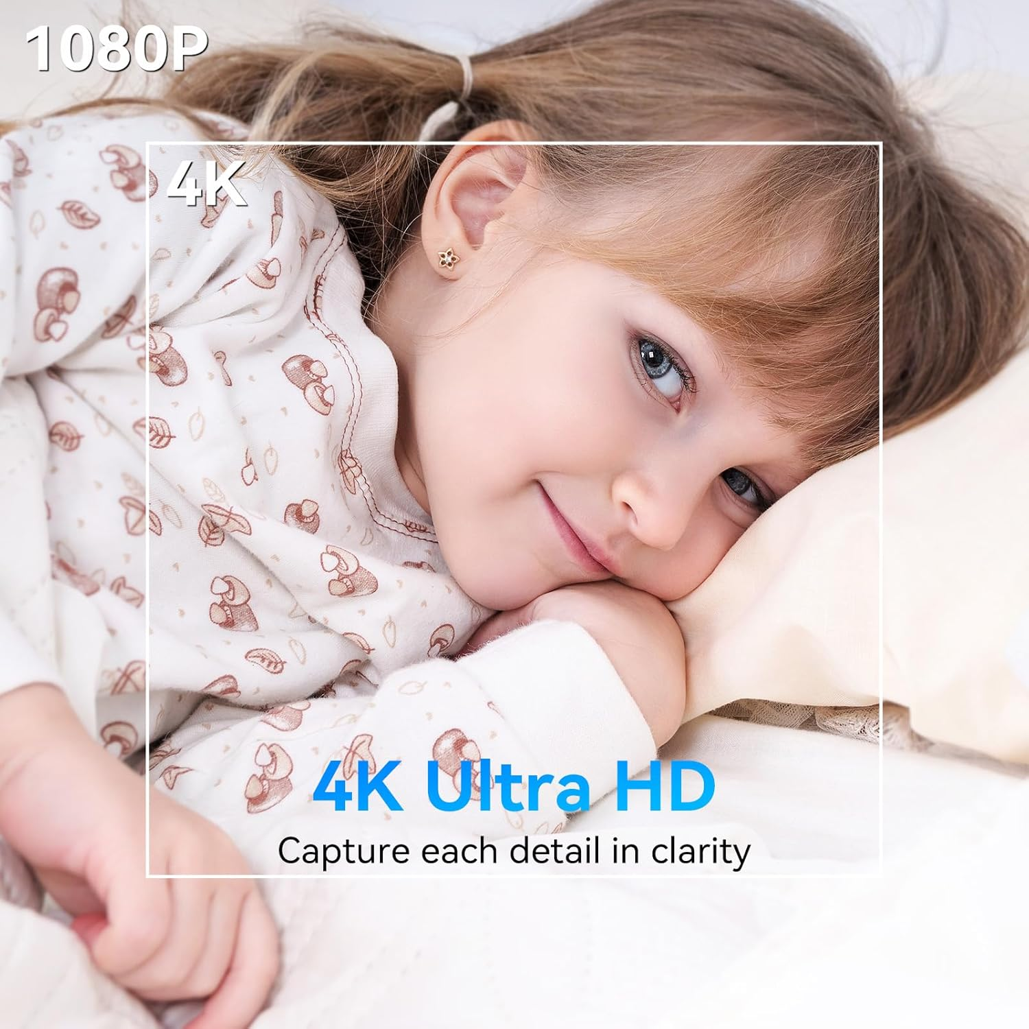 Tccbac Smallest 4K HD Camera - Indoor Security Camera Nanny Cam, Clear and Long Battery Life Camera Compact Micro Surveillance Cameras Easy Home Setup image number 1