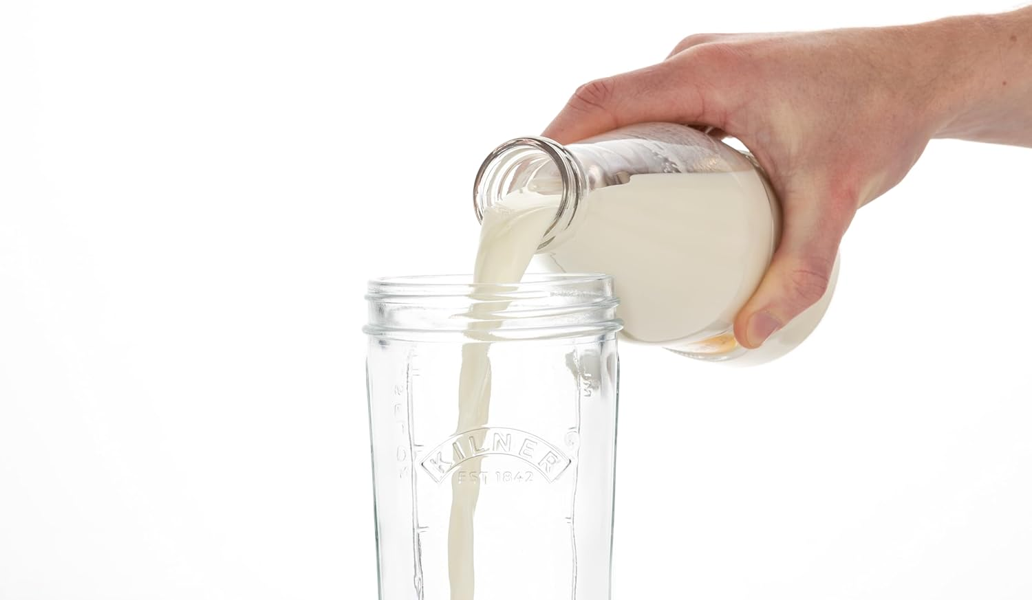 Kilner Glass Kefir Jar Set, 500Ml with Silicone Strainer Cap, Beechwood Measuring Spoon and Stainless Steel Lid - 0025.084 image number 3