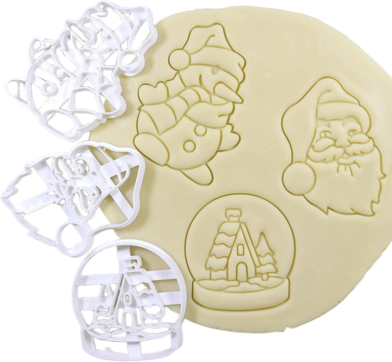 Christmas Cutter - Christmas Cutter | Baking Shaped Non-Stick Cutter, Reusable Snowball Cutter for Christmas Baking image number 2