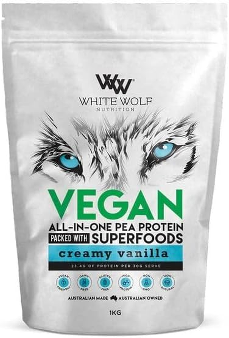 White Wolf Vegan Protein Blend 1Kg - Vanilla
