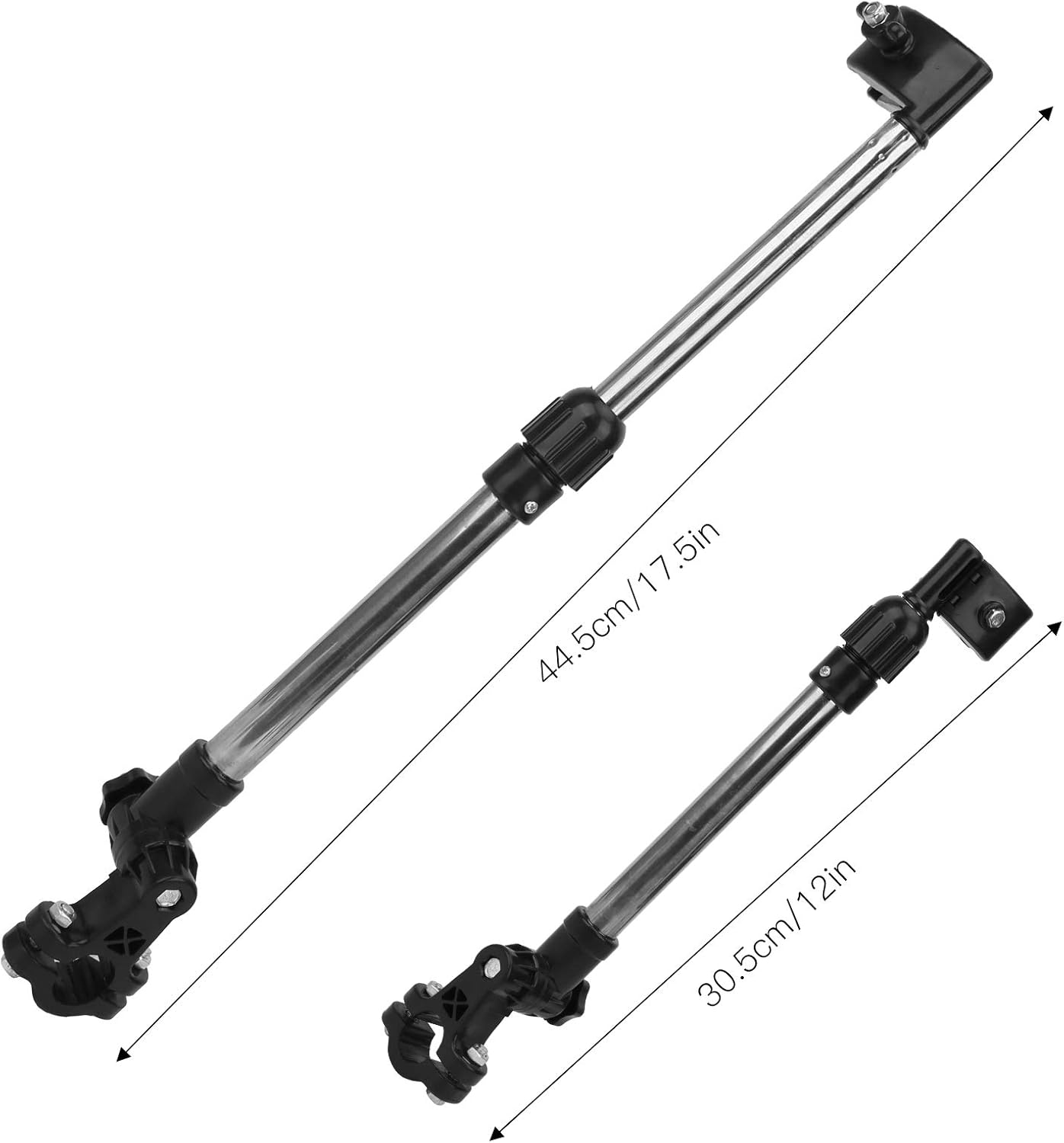 Bike Umbrella Mount Holder, Adjustable Height Bike Umbrella Frame Stand, Stainless Steel Umbrella Connector Holder for Wheelchairs, Biycle, Stroller, Trolleys, Easy to Mount Dismount image number 5