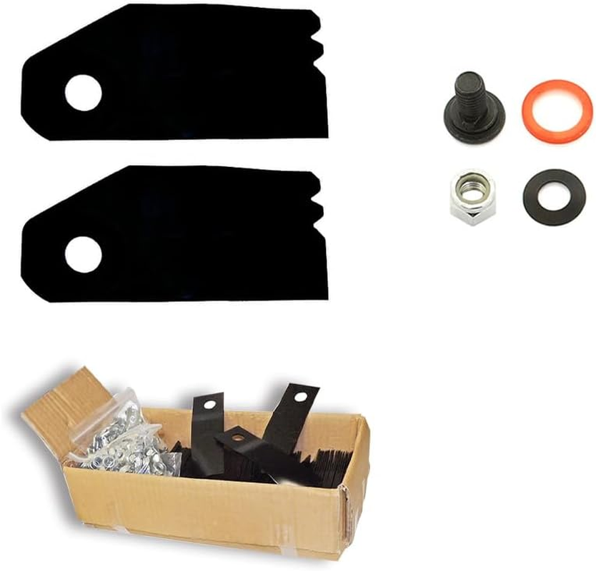 8Pcs Blades & Bolts Set for Victa 18" Mulch & Catch Mower from 1998 CA09434S