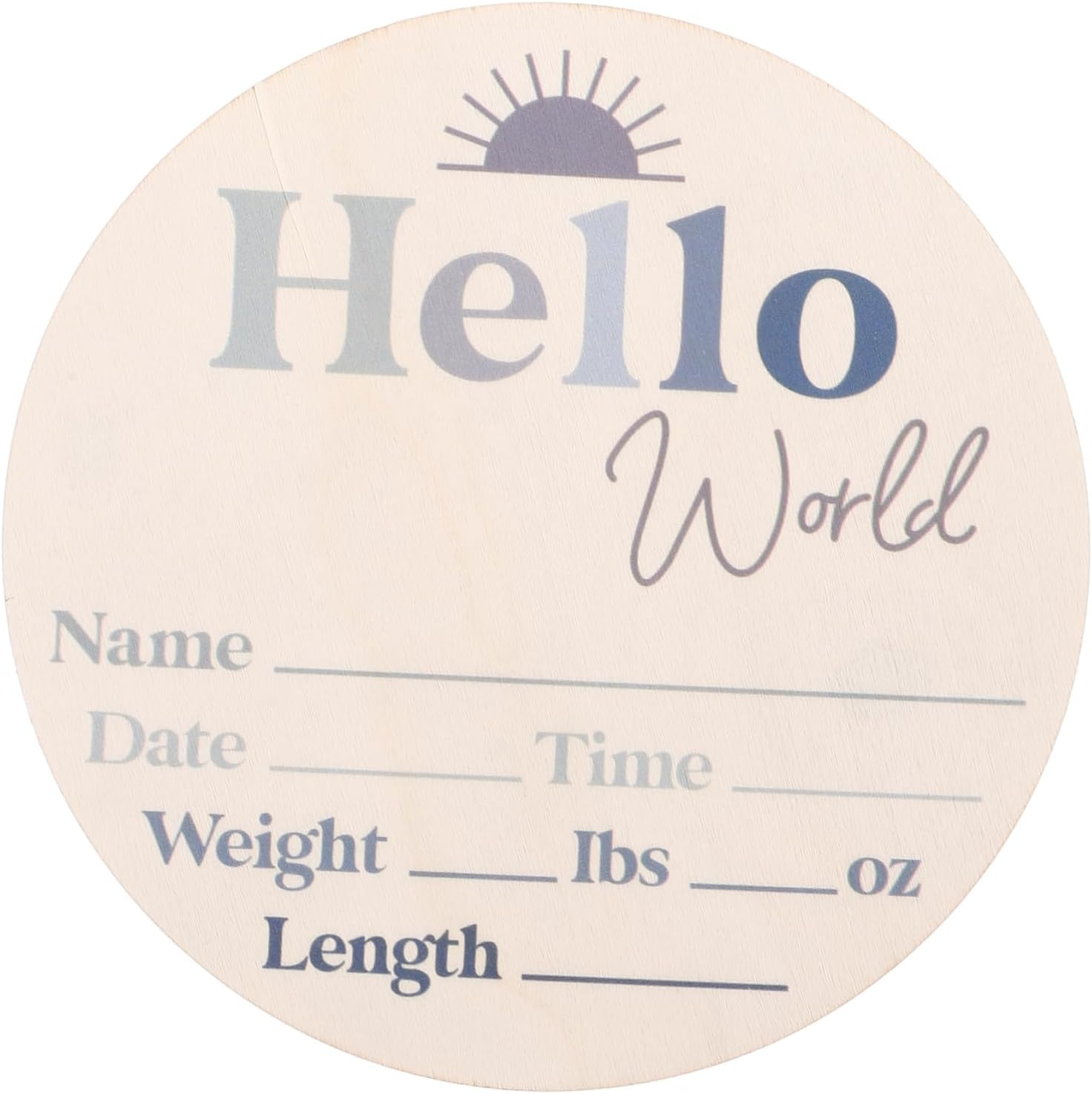 Baby Monthly Milestone Cards Newborn Announcement Sign Wood Photo Discs for Infant Growth Records Nursery Decoration Newborn Arrival image number 4