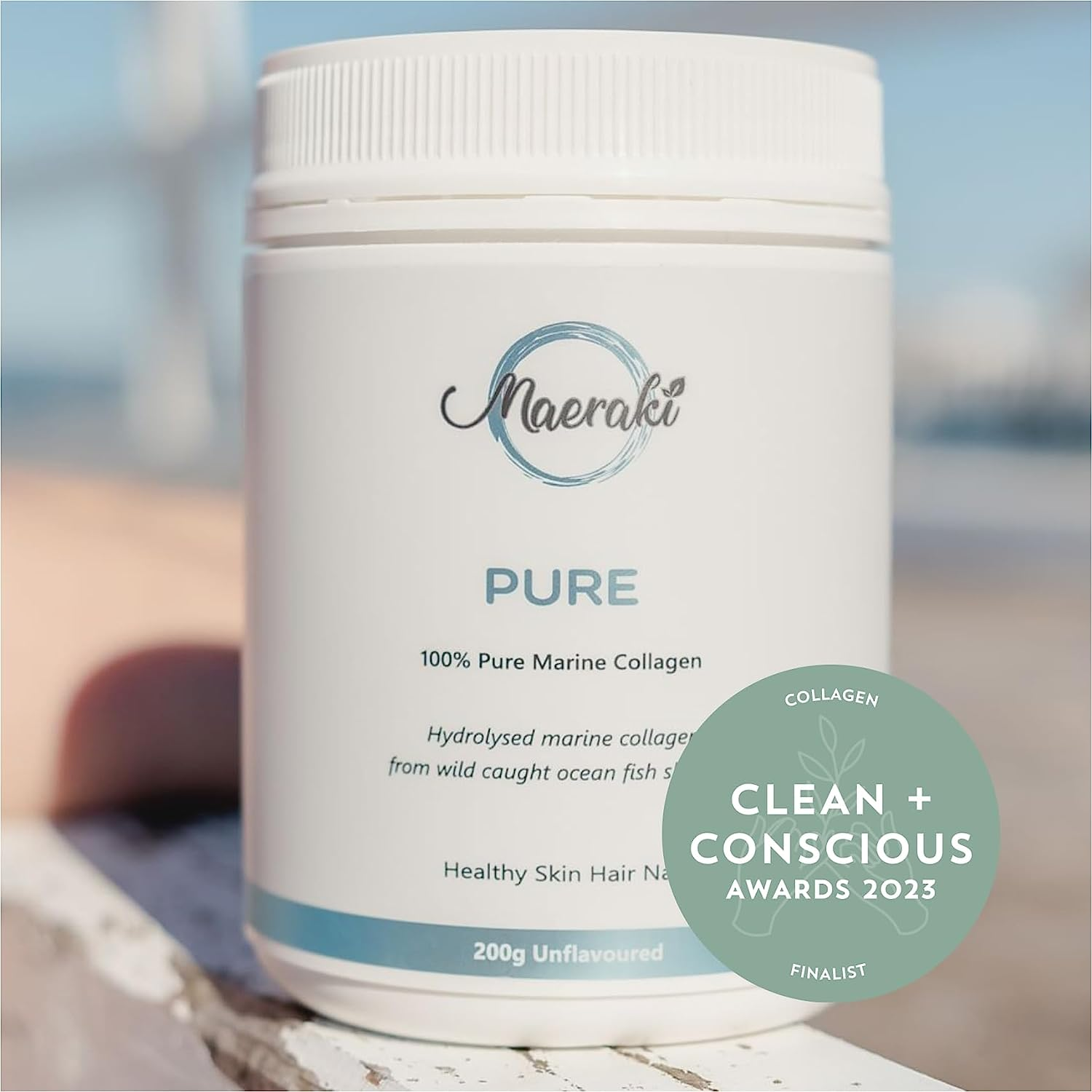 Pure Hydrolysed Marine Collagen Made from 100% Wild Caught Fish Skin Only, Marine Stewardship Council (MSC) Certified, Highly Bioavailable to Support Healthy Skin, Hair and Nails (25 Serves) image number 2