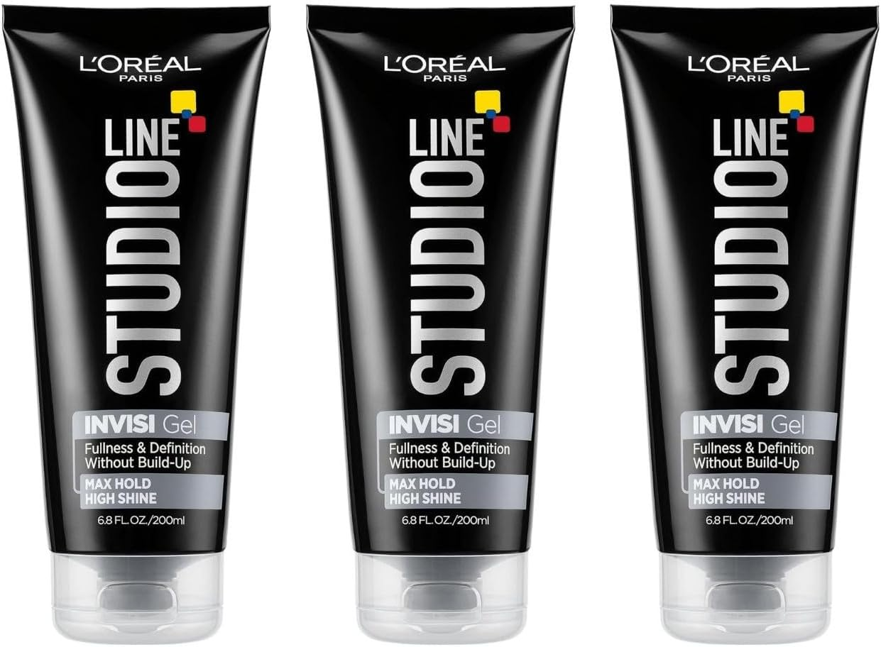 L'Oreal Paris Studio Line INVISI Gel, Strong Hold 6.80 Oz (Packs of 3) image number 4