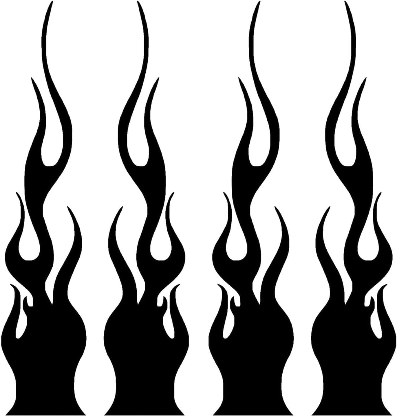 Flame Decals for | Flame Sticker Motorcycle Decals,Car Body Decals Flame Shape Unique Car Decals Car Accessories for Window Bumper Laptop Bottle Glass