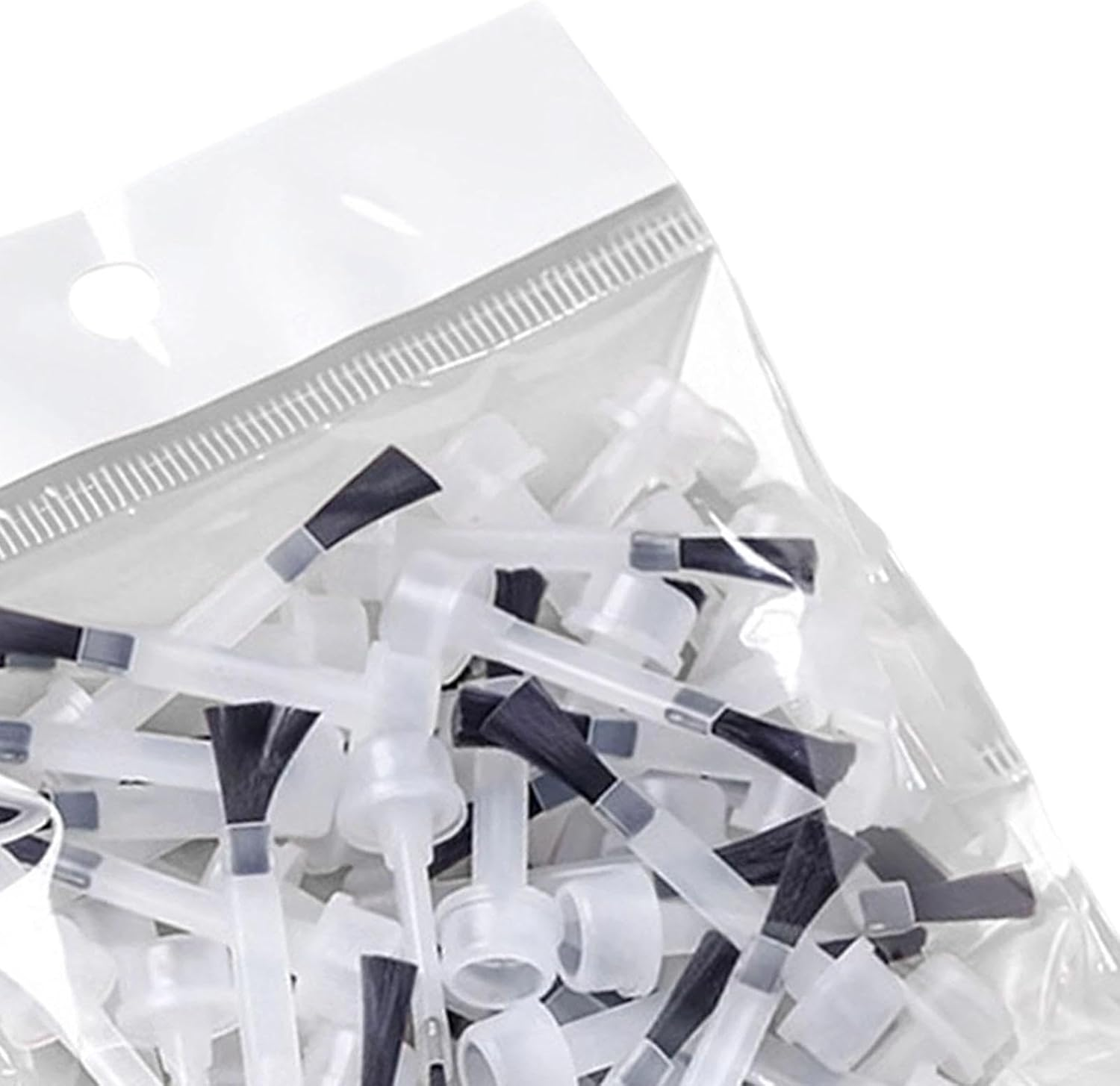 Oshhni 50X Nail Polish Brush Replacement Liquid Applicators Brushes Practical Portable Improve Your Work Efficiently Nail Brush Tool, Brush Head image number 4