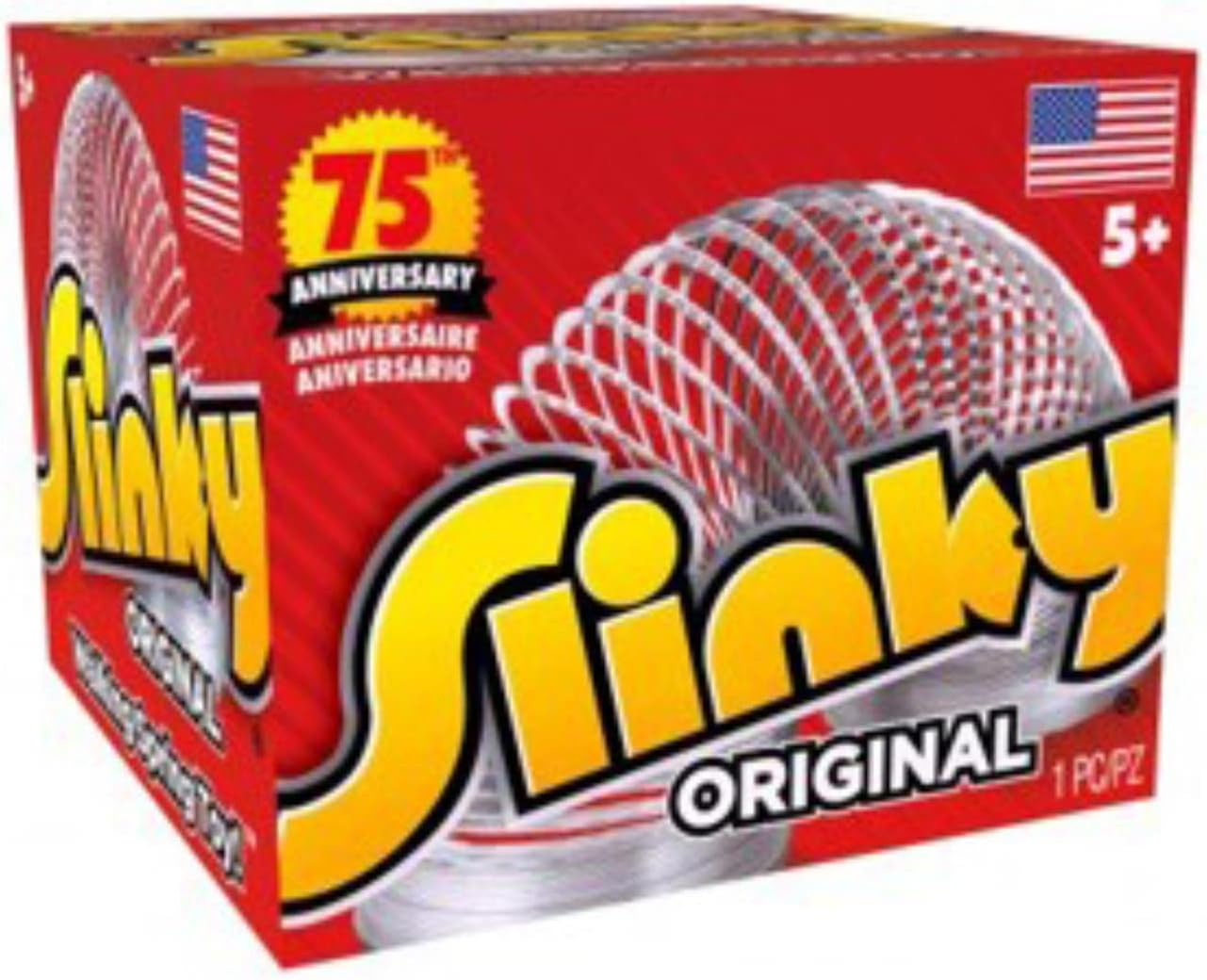 Slinky Classic PDQ Walking Metal Spring Toy image number 1