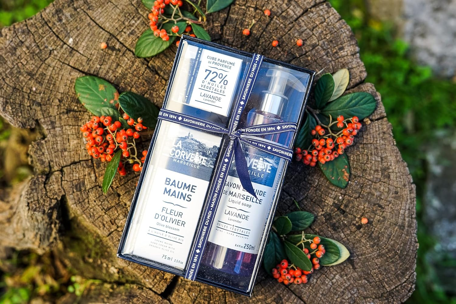 La Corvette Marseille Hand Box Scents of Provence 2-Piece Gift Set image number 3