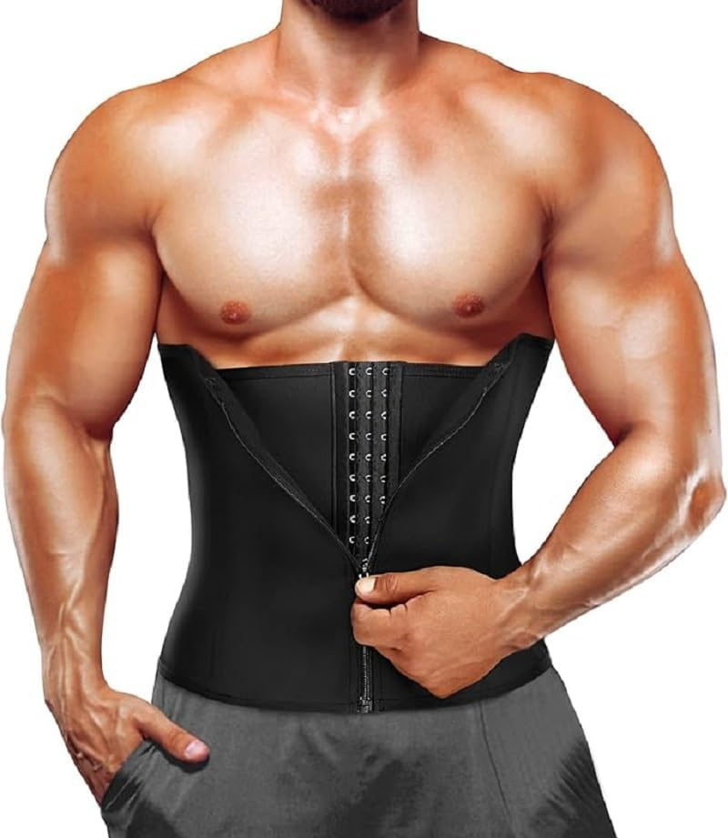 Men Waist Trainer Corsets Tummy Control Shapewear Sport Workout Girdle Slimming Body Shaper image number 2