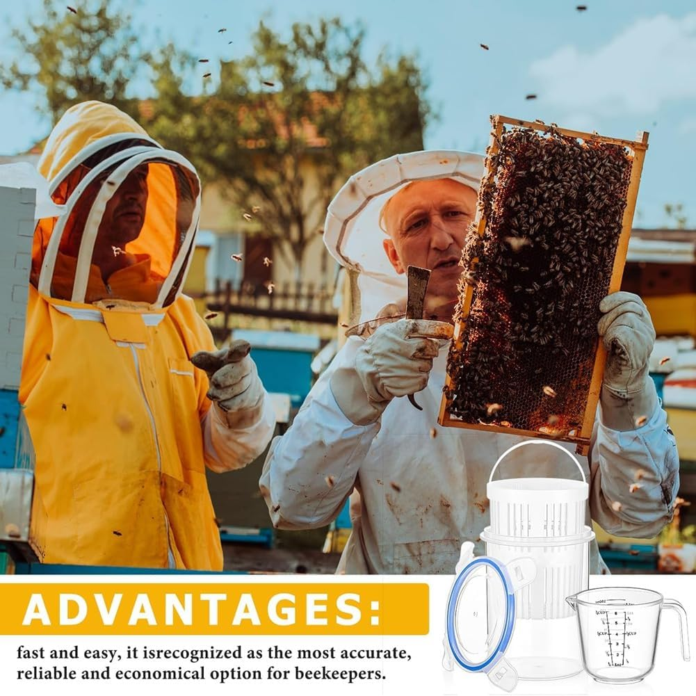 Varroa Mite Detection Jar Andmeasuring Cup Leakproof Varroa Easy Check Helps Beekeepers Easily Count Andmonitor